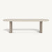 Aluminum Taupe Frame + Travertine Natural Top