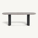 Aluminum Asteroid Frame + Travertine Dark Grey Top