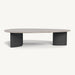 Aluminum Asteroid Frame + Travertine Dark Grey Top