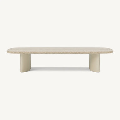 Aluminum Bone Frame + Travertine Natural Top