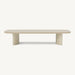 Aluminum Bone Frame + Travertine Natural Top