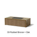 Art Finish: Oil Rubbed Bronze + Oak