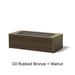 Art Finish: Oil Rubbed Bronze + Walnut
