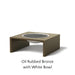 Art Finish: Oil Rubbed Bronze - White Bowl