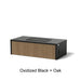 Select Finish: Oxidized Black + Oak