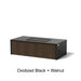 Select Finish: Oxidized Black + Walnut