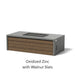 Art Finish: Oxidized Zinc + Walnut