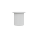 Boxhill's Palma Outdoor Side Table Matte White in white background