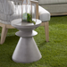 Pawn Slate Gray Concrete Outdoor Accent Table lifestyle image