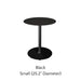 Small Black with Round Base