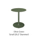 Small Olive Green with Round Base