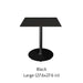 Large Black with Round Base