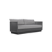 Boxhill's Porto 3 Seat Outdoor Sofa Charcoal front side view in white background