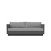 Boxhill's Porto 3 Seat Outdoor Sofa Charcoal front view in white background