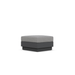 Boxhill's Porto Ottoman Charcoal side view in white background
