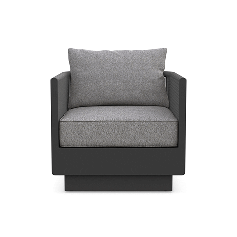 Boxhill's Porto Outdoor Club Chair Charcoal gif