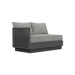 Boxhill's Porto Outdoor Right Arm Sofa Charcoal front side view in white background