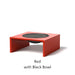 Select Finish: Red - Black Bowl