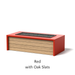 Select Finish: Red + Oak