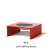 Select Finish: Red - White Bowl