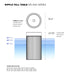 Ripple In-Pool Tall Side Table Water Depth and measurements