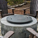 Rise Monogram Fire Pit Snuffer Stainless Steel Cover
