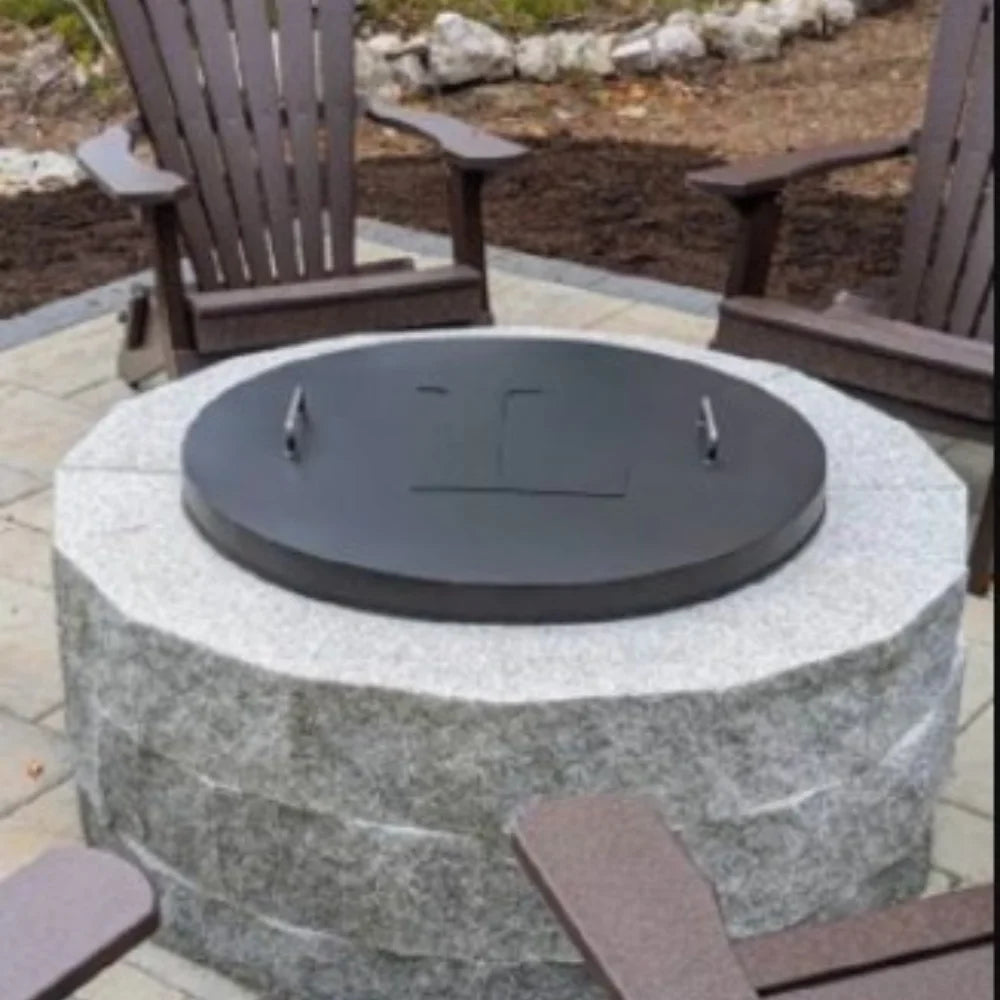 Rise Monogram Fire Pit Snuffer Stainless Steel Cover