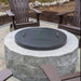 Rise Monogram Fire Pit Snuffer Stainless Steel Cover