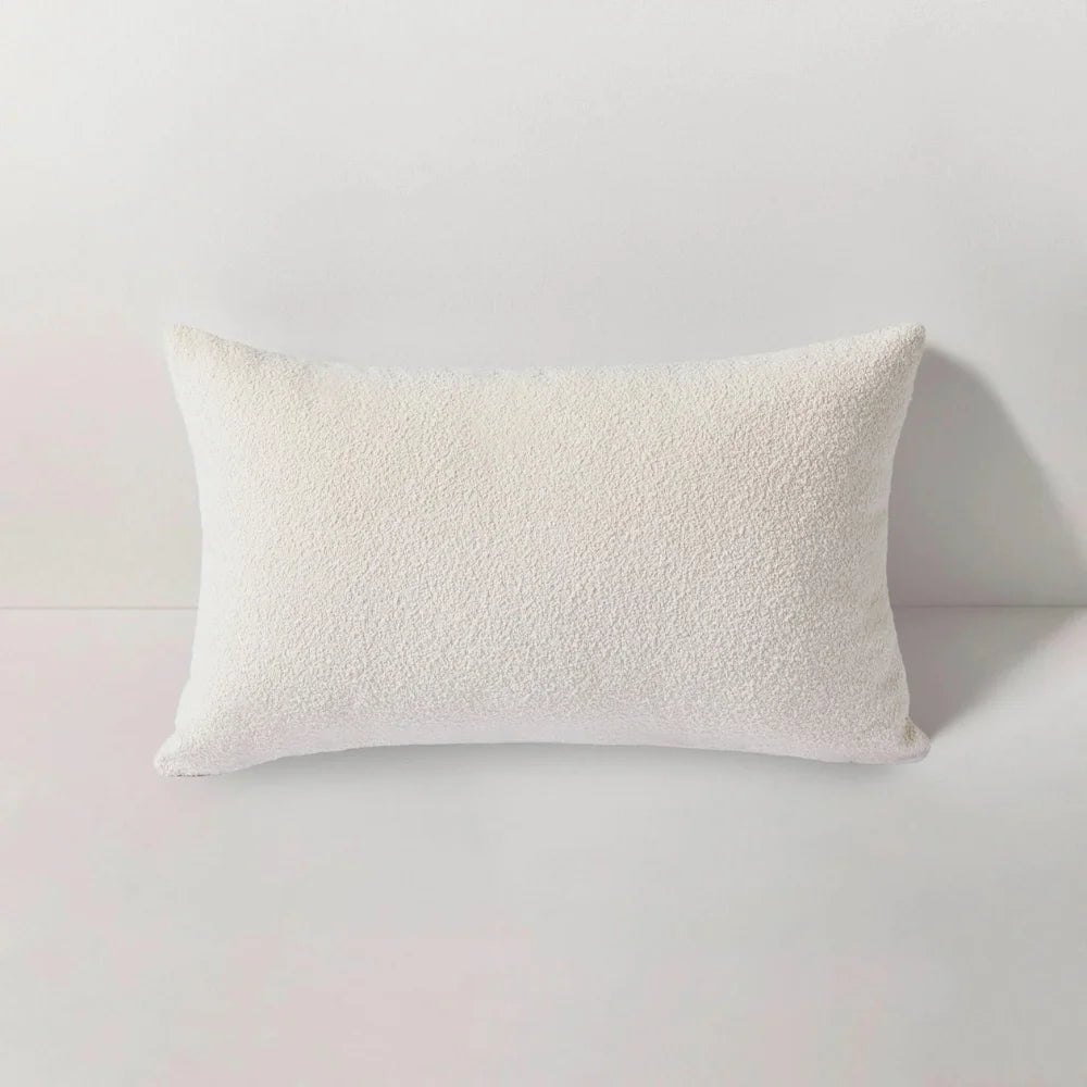 Riviera Ivory Outdoor Rectangular Lumbar Pillow