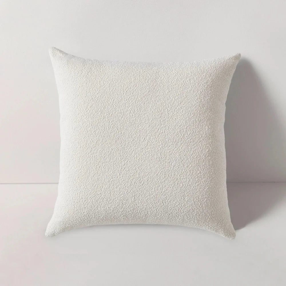 Riviera Ivory Outdoor Square Throw Pillow