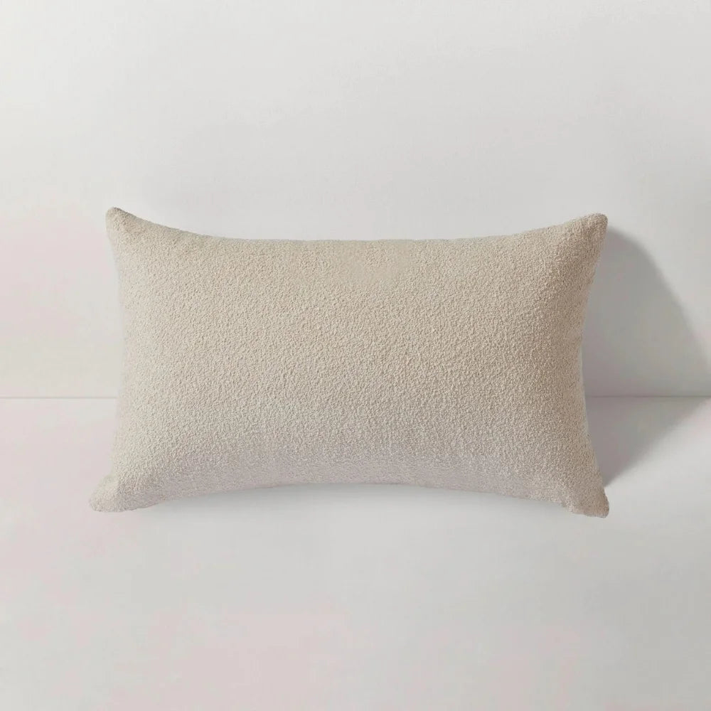 Riviera Sand Outdoor Rectangular Lumbar Pillow