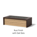 Select Finish: Rust Finish + Oak