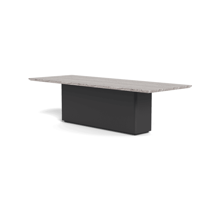 Boxhill's Santorini Outdoor Stone Rectangle Dining Table 108" Rotation View