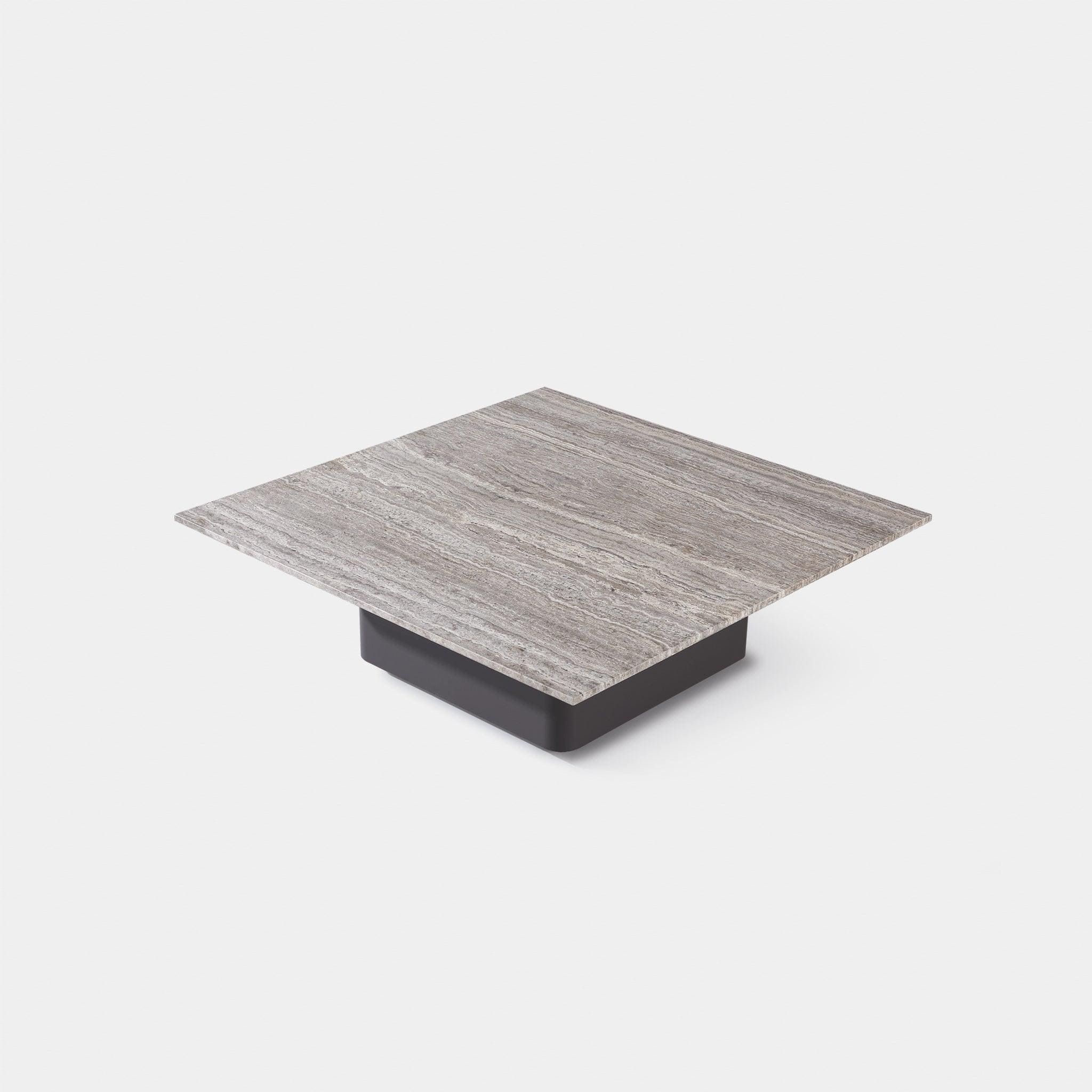 Boxhill's Santorini Outdoor Stone Square Side Table Top View