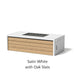 Select Finish: Satin White + Oak