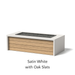 Select Finish: Satin White + Oak
