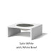 Select Finish: Satin White - White Bowl
