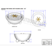 Sedona Concrete Powder Coated Fire Bowl with Round Legs Specs