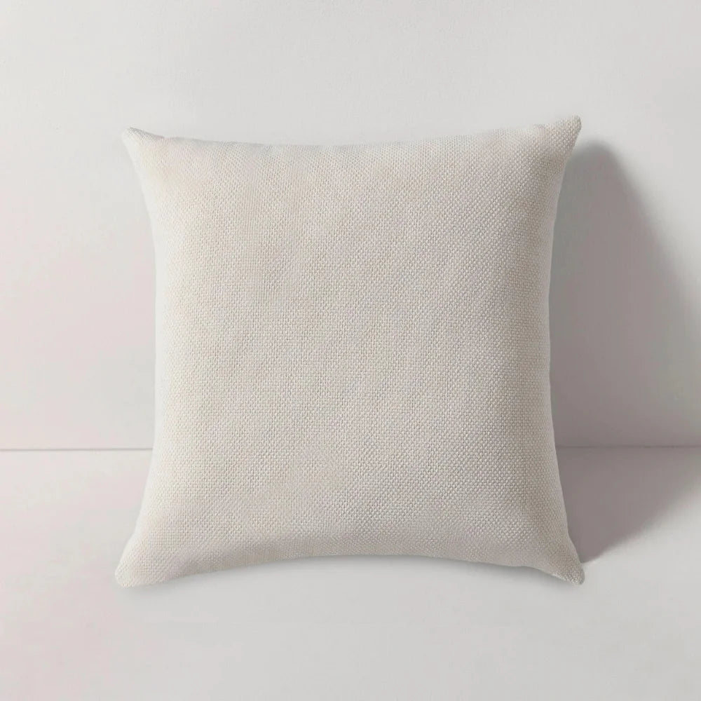 Siesta Ivory Outdoor Square Throw Pillow