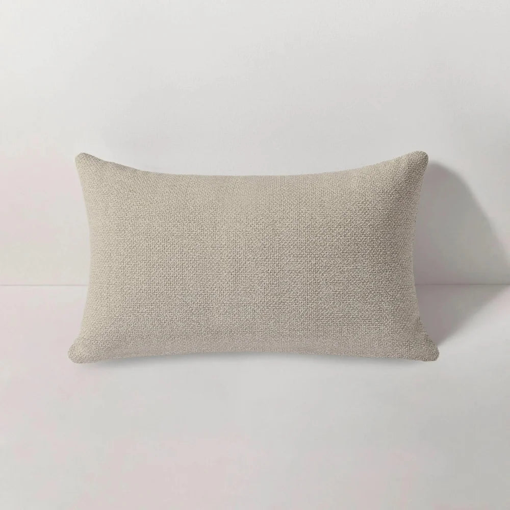 Siesta Taupe Outdoor Rectangular Lumbar Pillow