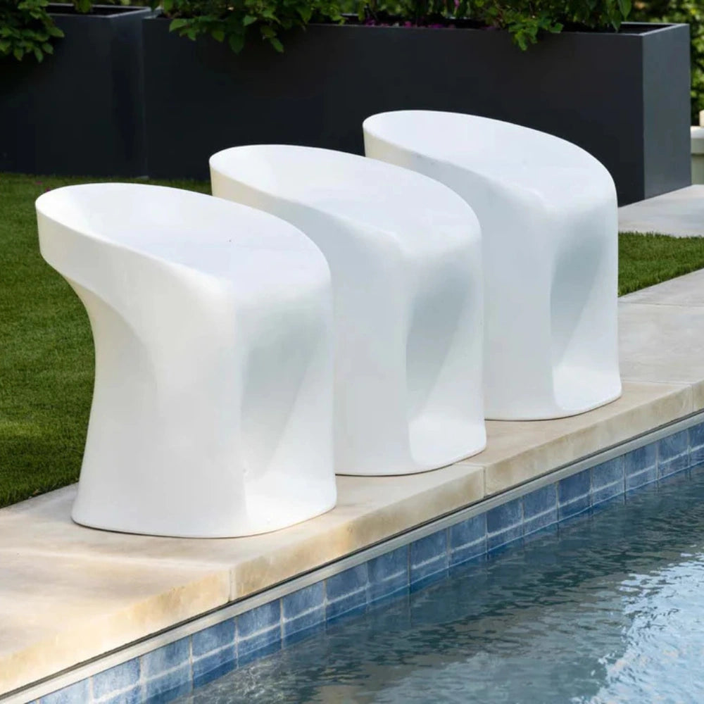 Ledge Lounger Signature In-Pool Counter Height Barstool | UV20-Rated Resin