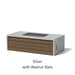 Architectural Finish: Silver + Walnut