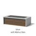 Architectural Finish: Silver + Walnut