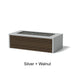 Architectural Finish: Silver + Walnut