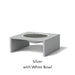 Architectural Finish: Silver - White Bowl