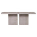 Tama Rectangle Dining Table Double Pedestal Front