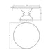 Round Concrete Spindle Outdoor Dining Table dimensions