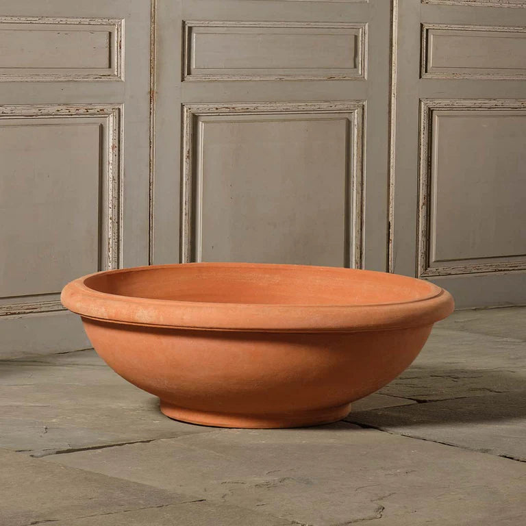 Boxhill's Italian Terracotta Shallow Bowl unplanted