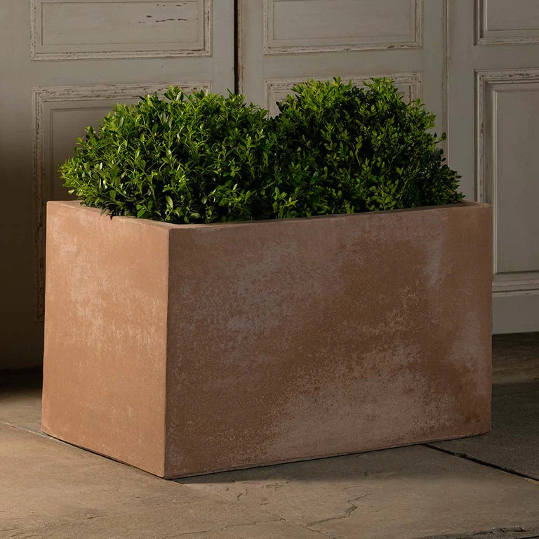 large square terracotta plant pots Naturale Large Rectangle | Handmade Terra Cotta