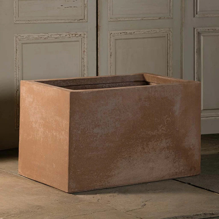 large square terracotta plant pots Naturale Large Rectangle | Handmade Terra Cotta